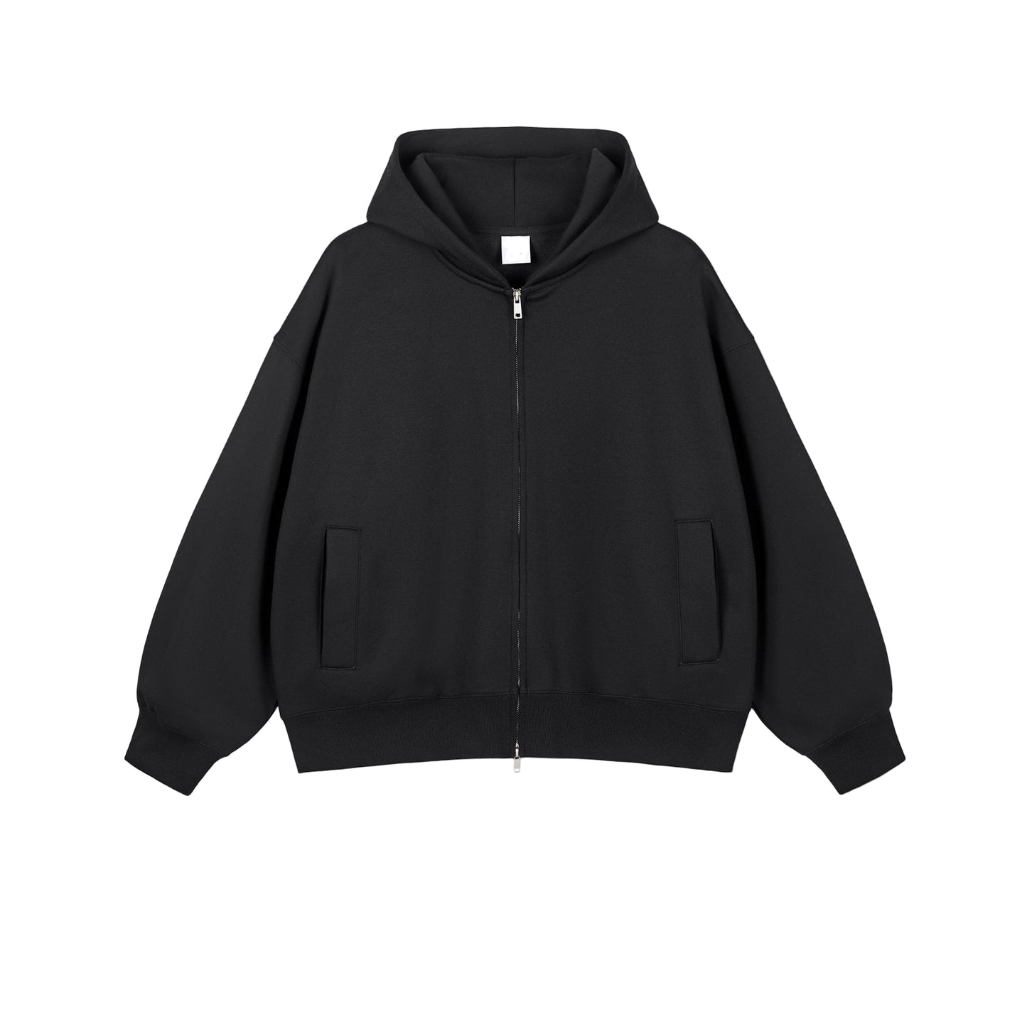 355G double zipper fleece warm hoodie