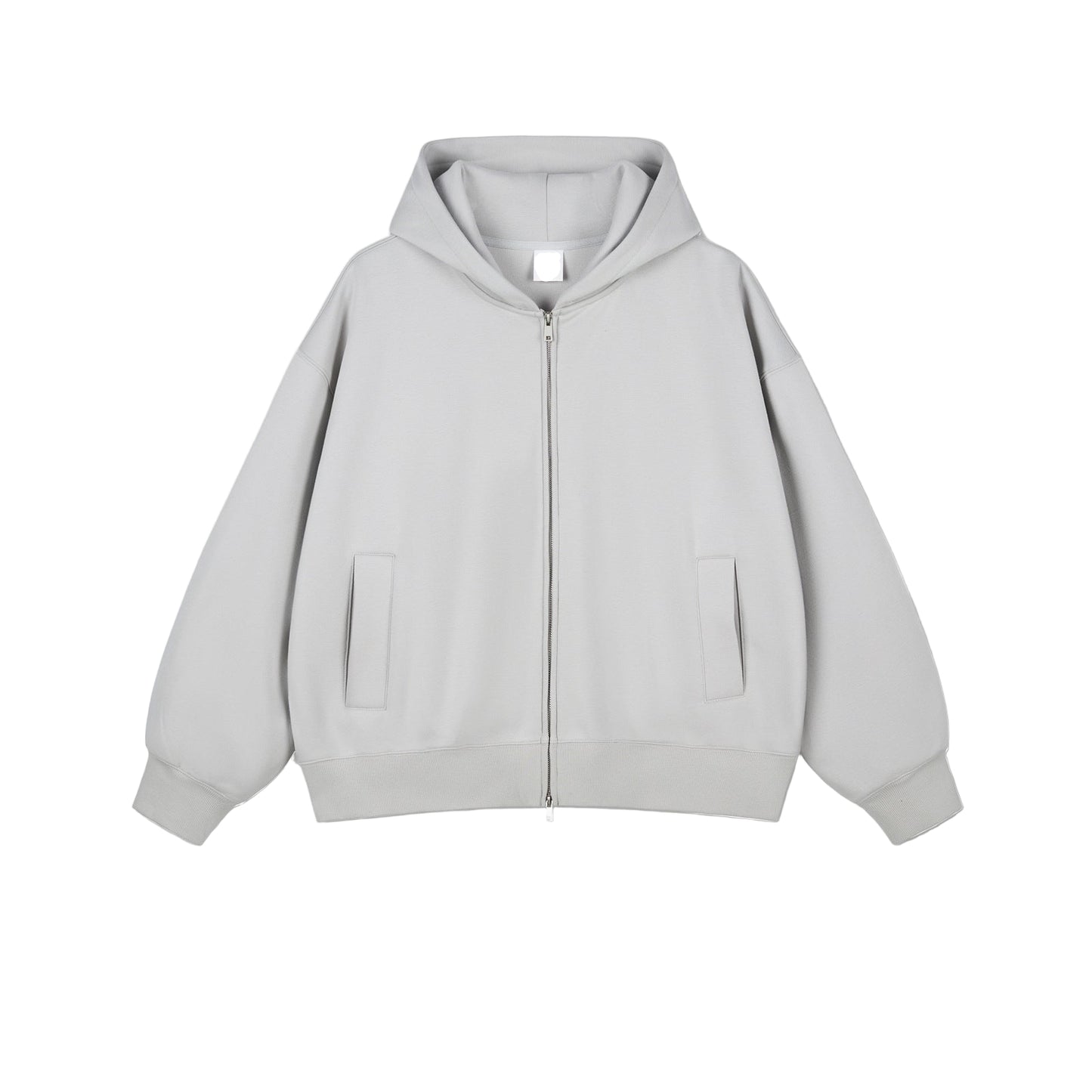 355G double zipper fleece warm hoodie