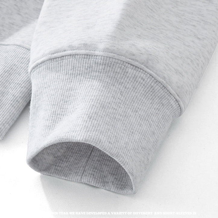 355G double zipper fleece warm hoodie