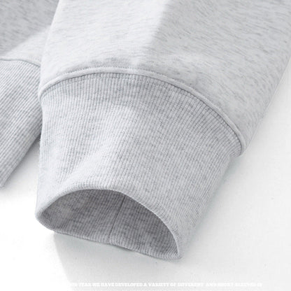 355G double zipper fleece warm hoodie