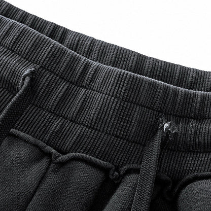Washed 420G heavyweight 100% cotton terry sweatpants
